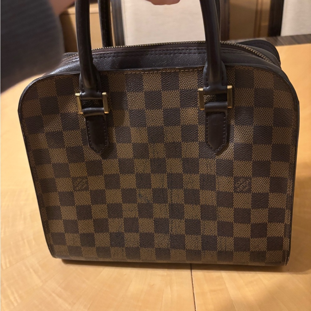 LOUIS VUITTON Damier Ebene Triana Hand Bag